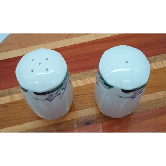 Royal Doulton Juno Salt & Pepper Floral Iris Carnation - Picture 5 of 8